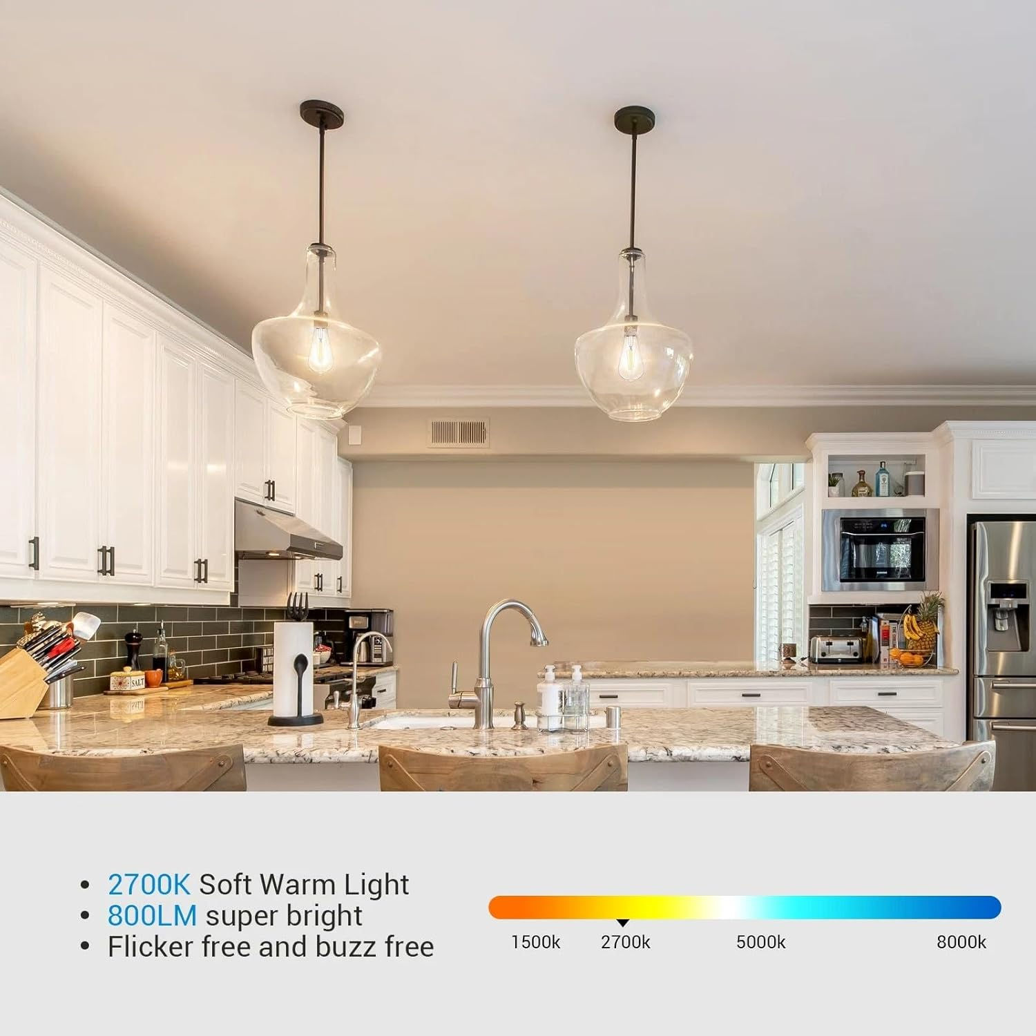 12V LED Edison Light Bulbs Low Voltage - Warm Light 6W E27 Standard Base 60W Equivalent - DC Bulb for RV, Solar Panel Project, Boat, Garden Landscape, Off-Grid Lighting, Pack of 6 image number 4