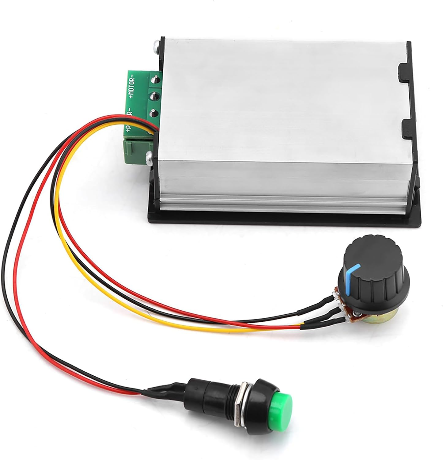 PWM DC Motor Speed Controller with Start Stop Switch, DC 6-60V 12V 24V 36V 48V 30A Adjustable, Default image number 1