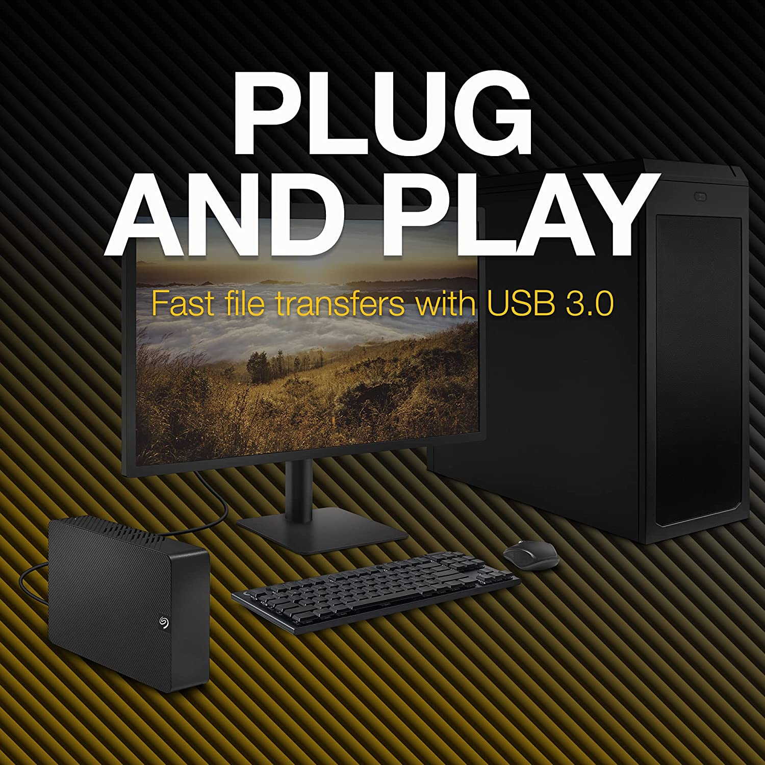 Seagate 16TB Expansion Desktop Hard Drive image number 6