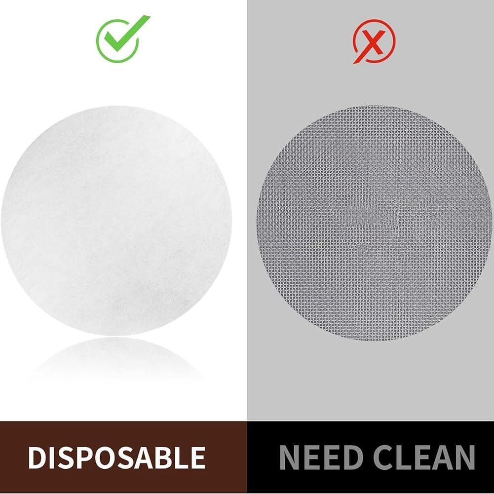 Veumoie Espresso Filter Paper 58Mm-800Pcs Unbleached Coffee Paper Filter for Espresso Machine - Portafilter Espresso Filters Easy Install Easy to Use image number 5