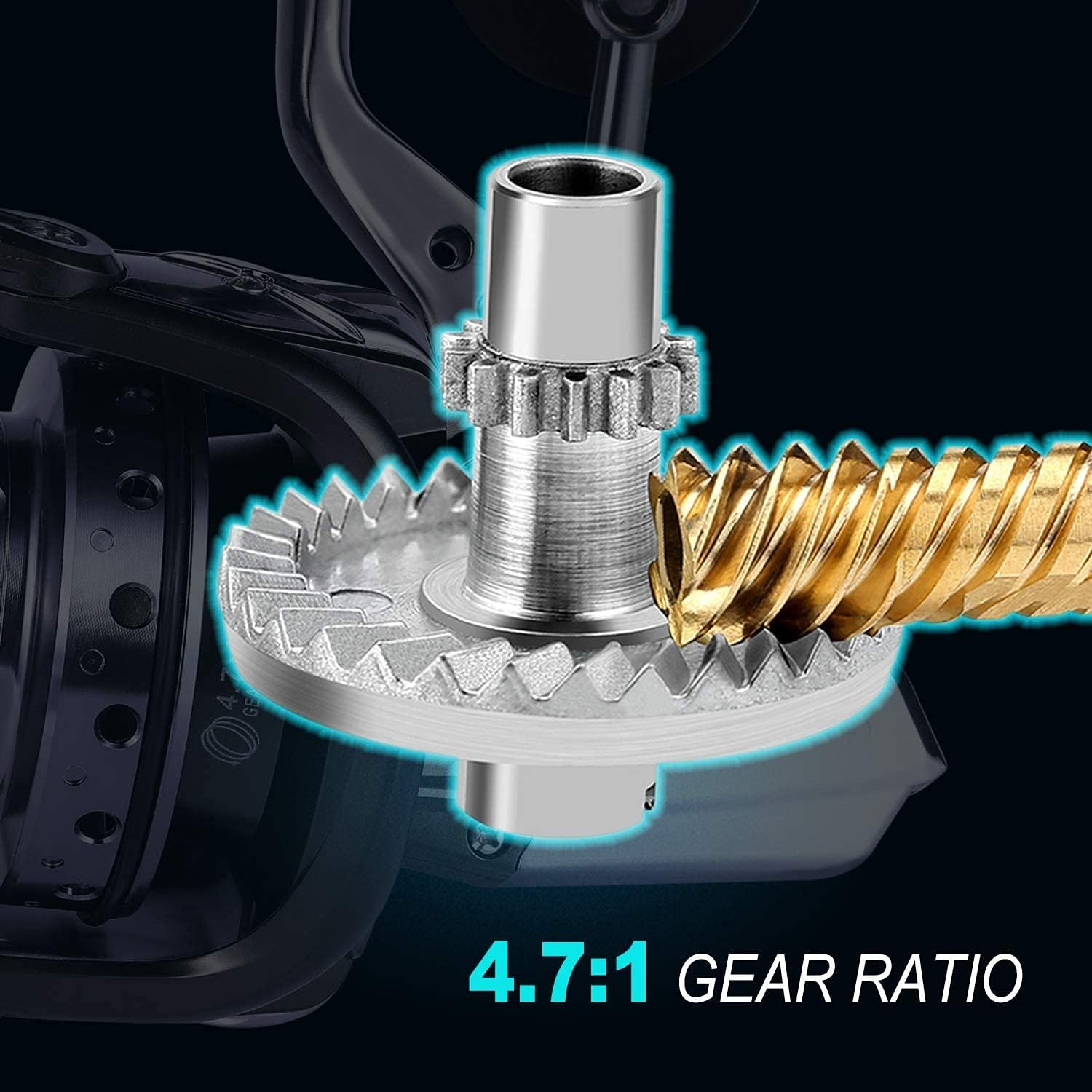 Sougayilang Spinning Reels 10000 Series Surf Fishing Reels,10+1 Stainless BB Ultra Smooth Powerful with CNC Aluminum Spool Fishing Reels for Saltwater Freshwater image number 3