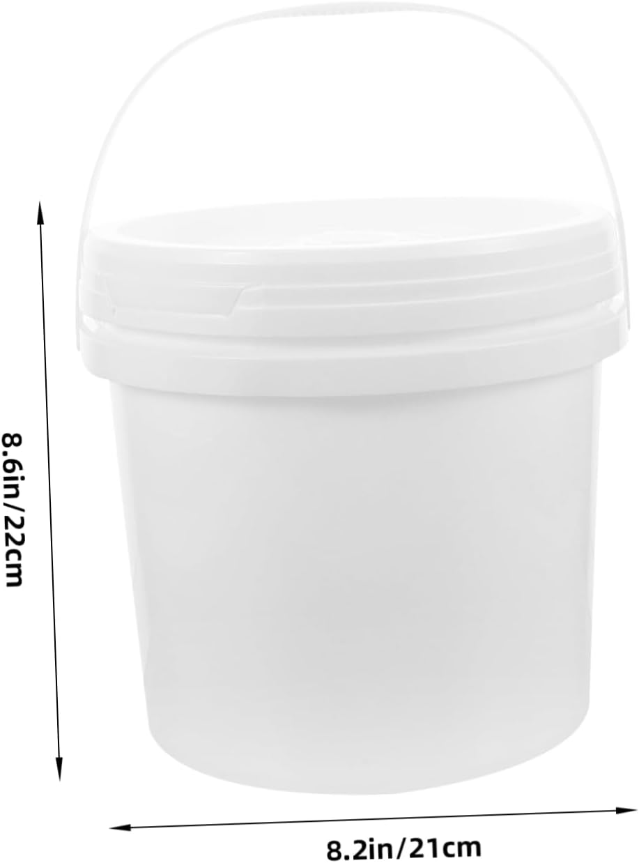 TIDTALEO Refillable Wet Wipes Dispenser Bucket 5L round Wipe Container Lid for Baby and Car Use Reusable Plastic Holder image number 1