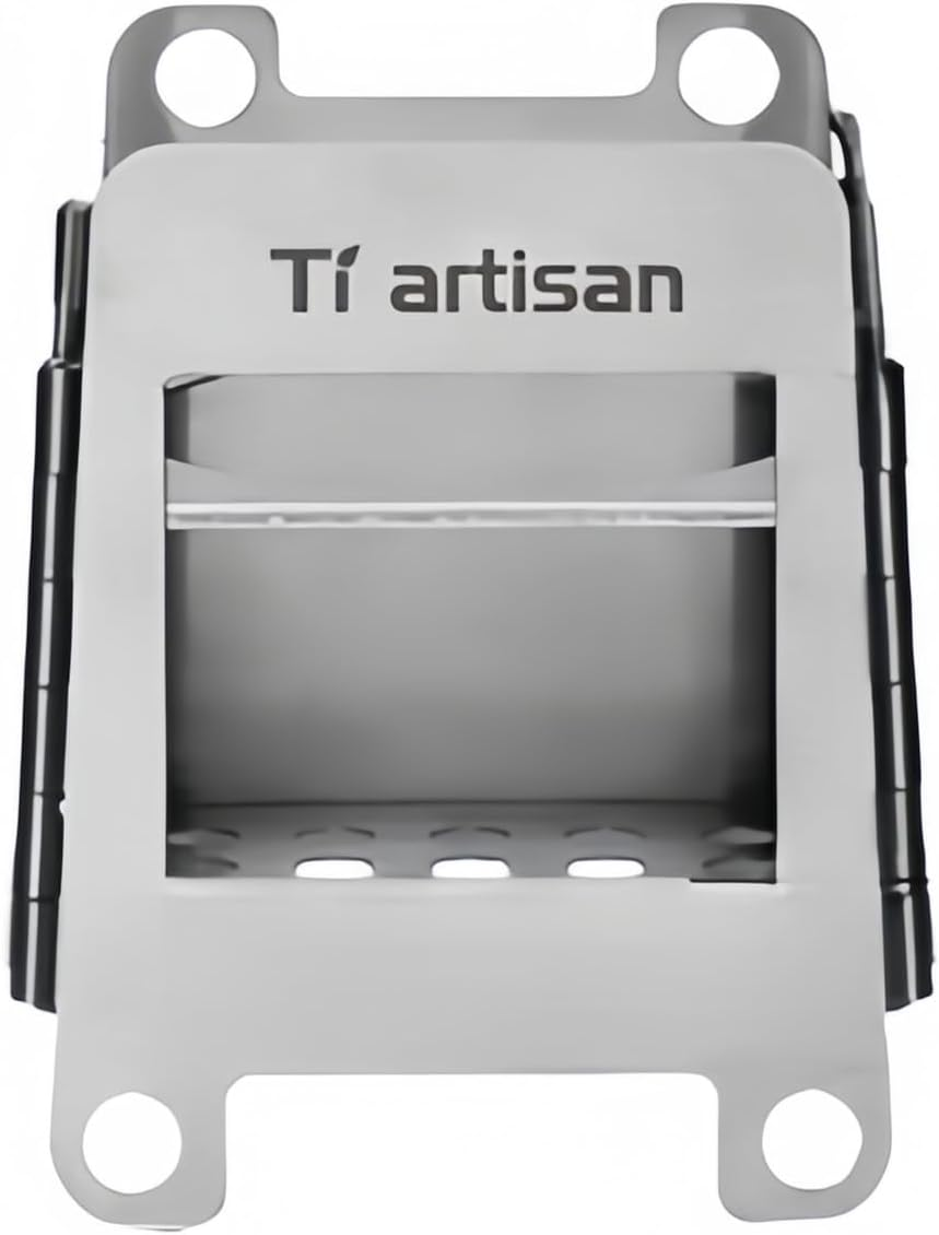 Stainless Steel Wood Stove Foldable Portable Alcohol Camping Backpacking Stove for Outdoor Camping Picnic BBQ (Ws006(Small)) image number 1