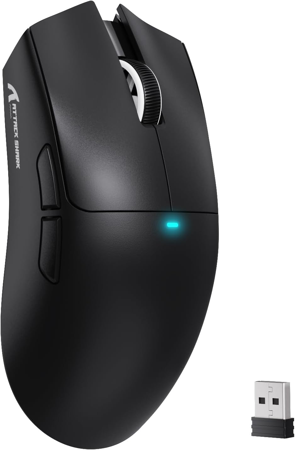 MAMBASNAKE Attack Shark X11SE Lightweight Wireless Gaming Mouse, Tri-Mode 2.4G/USB-C Wired/Bt, 22K DPI, PAW3311 Optical Sensor, 59G, 5 Programmable Buttons, 300Mah Battery for Pc/Mac(White)