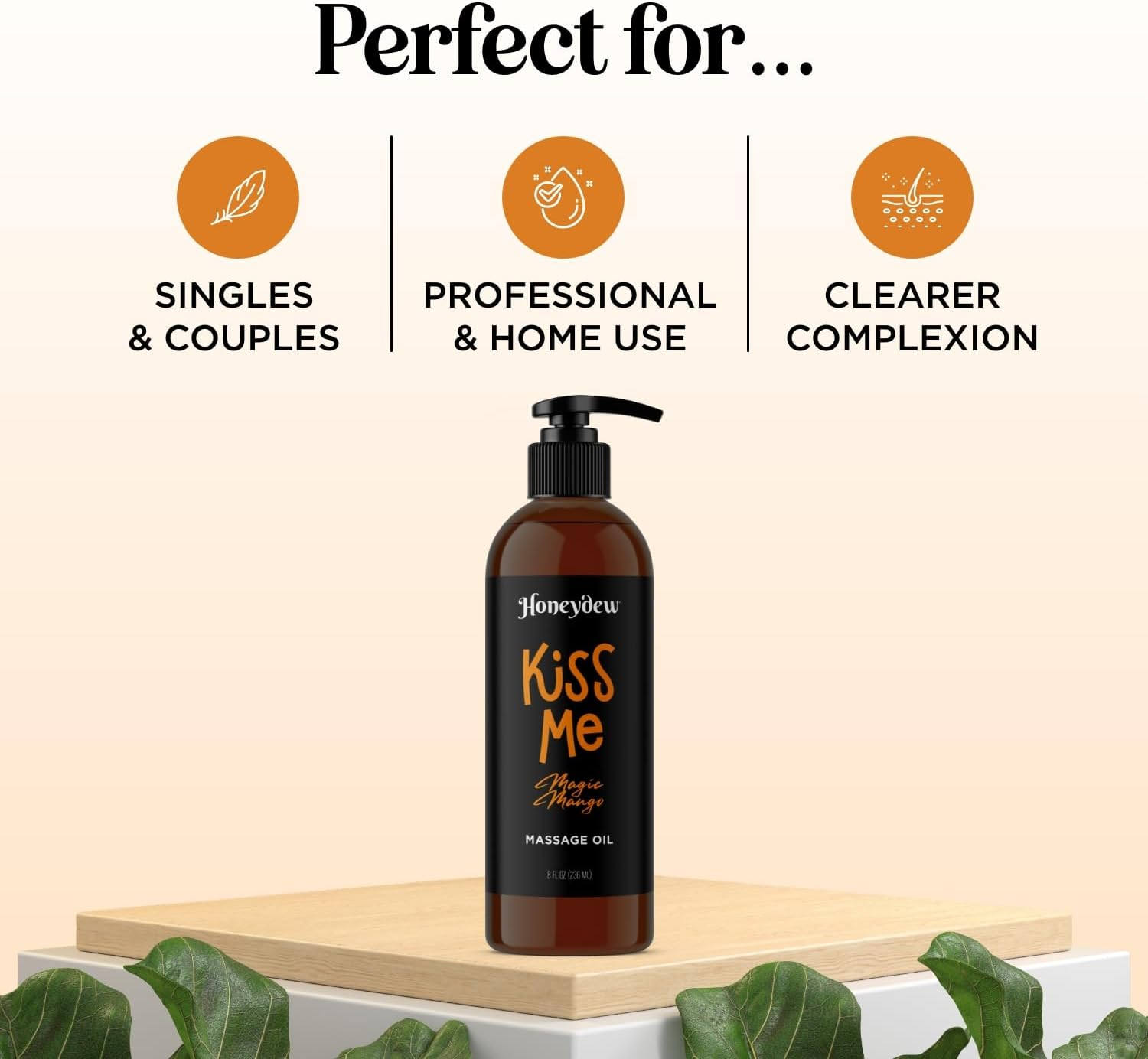 Relaxing Aromatherapy Massage Oil for Couples - Aromatic Body Oil with Sweet Almond Oil Lavender Essential Oil Jojoba Oil and Vitamin E Oil for Skin Care - Massage Relaxation Gifts for Women and Men (Tropical, 236 Ml (Pack of 1)) image number 4