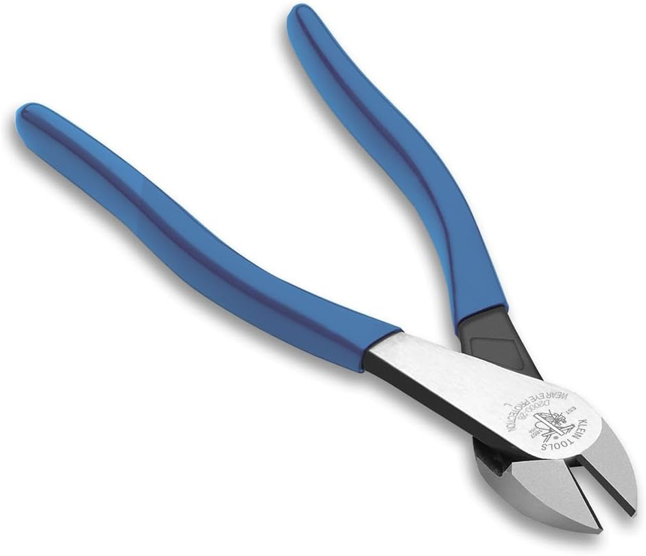 Klein Tools 8" Heavy Duty Diagonal Cutting Pliers, Angled Head Design for Easy Work in Confined Spaces, D200048 image number 5