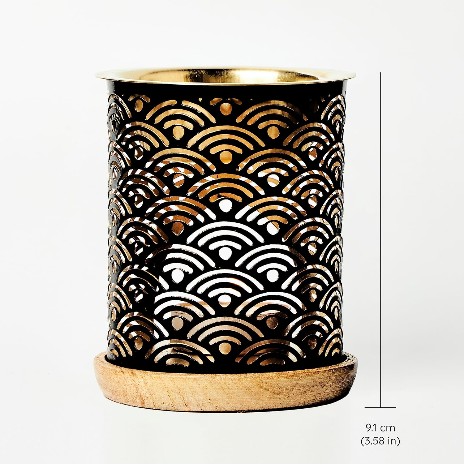 Aromafume Rainbow Essential Oil Burner | Oil Diffuser with Candle | Brass | Use for Essential Oil, Diffuser Oil, SPA, Yoga, Meditation, Home Fragrance | Surprise 10Ml Essential Oil Inside