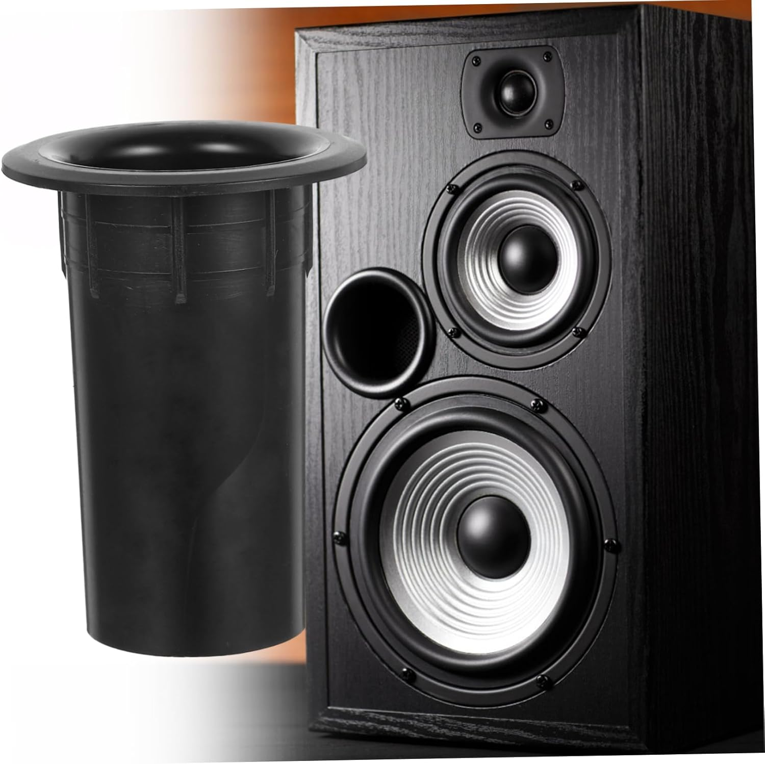 OKUMEYR 12 PCS Replacement Reflex Tube Plastic Subwoofer Port Tube for Enhanced Airflow and Sound Quality Easy Installation Speaker Accessory image number 2