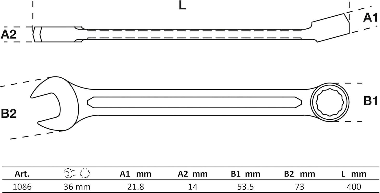 BGS 1086 | Combination Spanner | 36 Mm image number 5