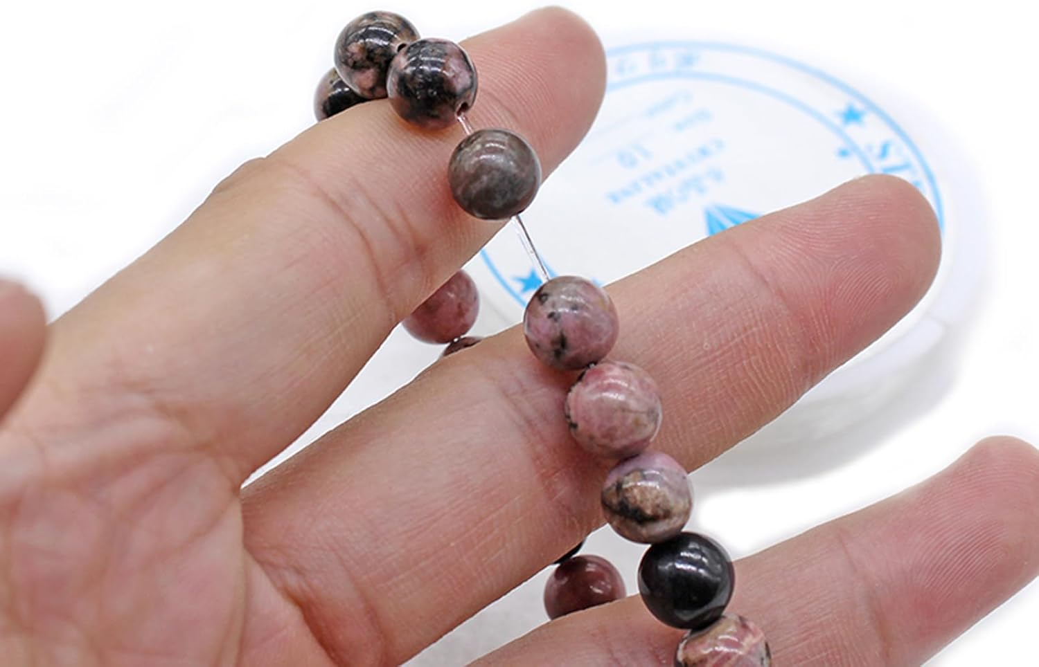 1 Roll 0.4Mm Bracelet Thread Bead Threading Rope Transparent Crystal Elastic Thread Bead Threading (0.4MM,24M)