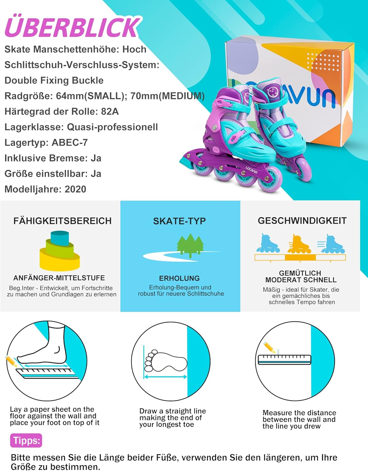 Children'S Roller Skates for Girls, Adjustable 4 Sizes Inline Roller Skates Quad with Luminous Wheels for Children Girls image number 4