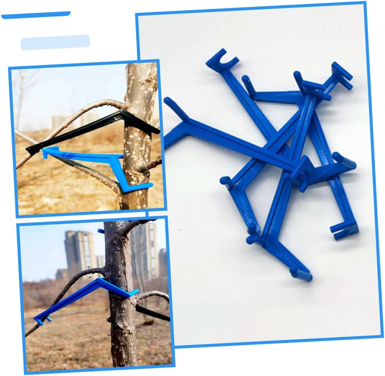 HOMSFOU 100Pcs Branch Puller Fruit Trees Support Limb Spreaders for Training Trees Plants Gardening Tools image number 4