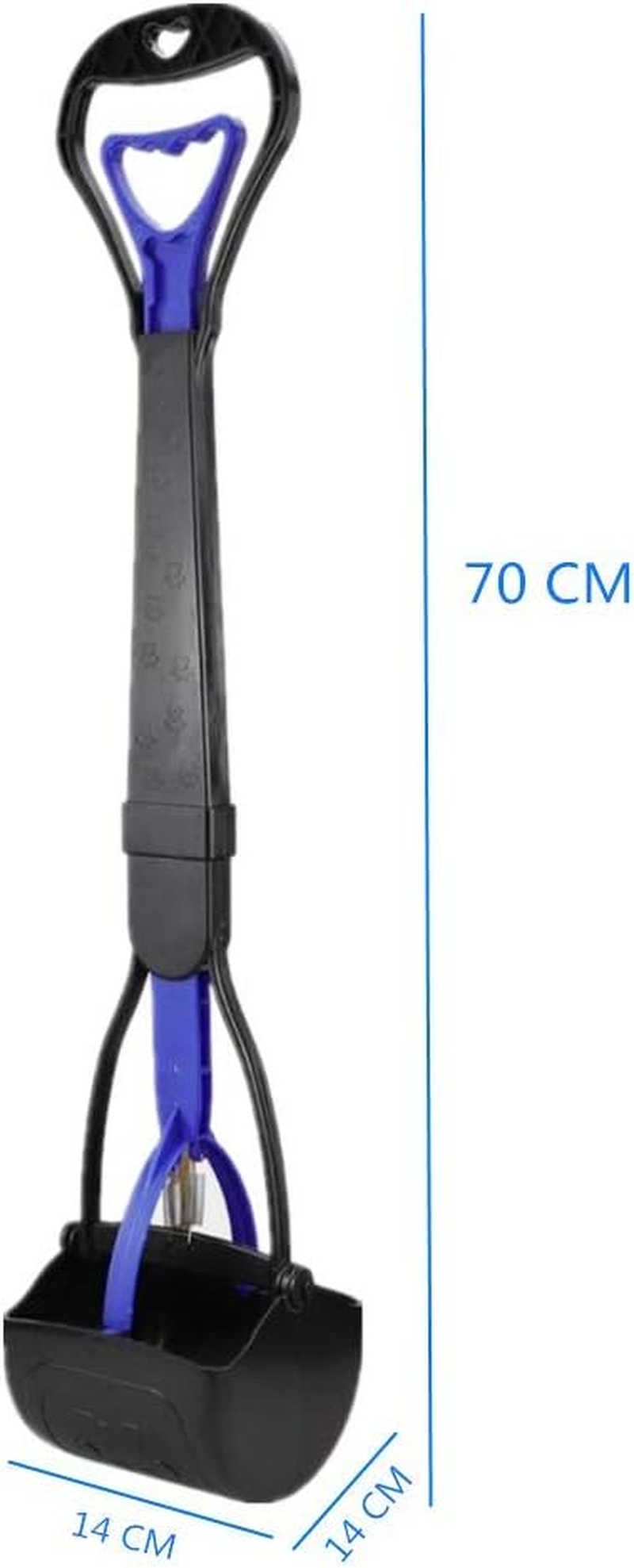 JINGUWU Dog Pooper Scooper, 28 Inch Long Handle Walking Poo Remover Grabber Picker for Clean up Medium and Large Dogs Animal Waste or Garden Garbage, No Need to Stoop image number 2