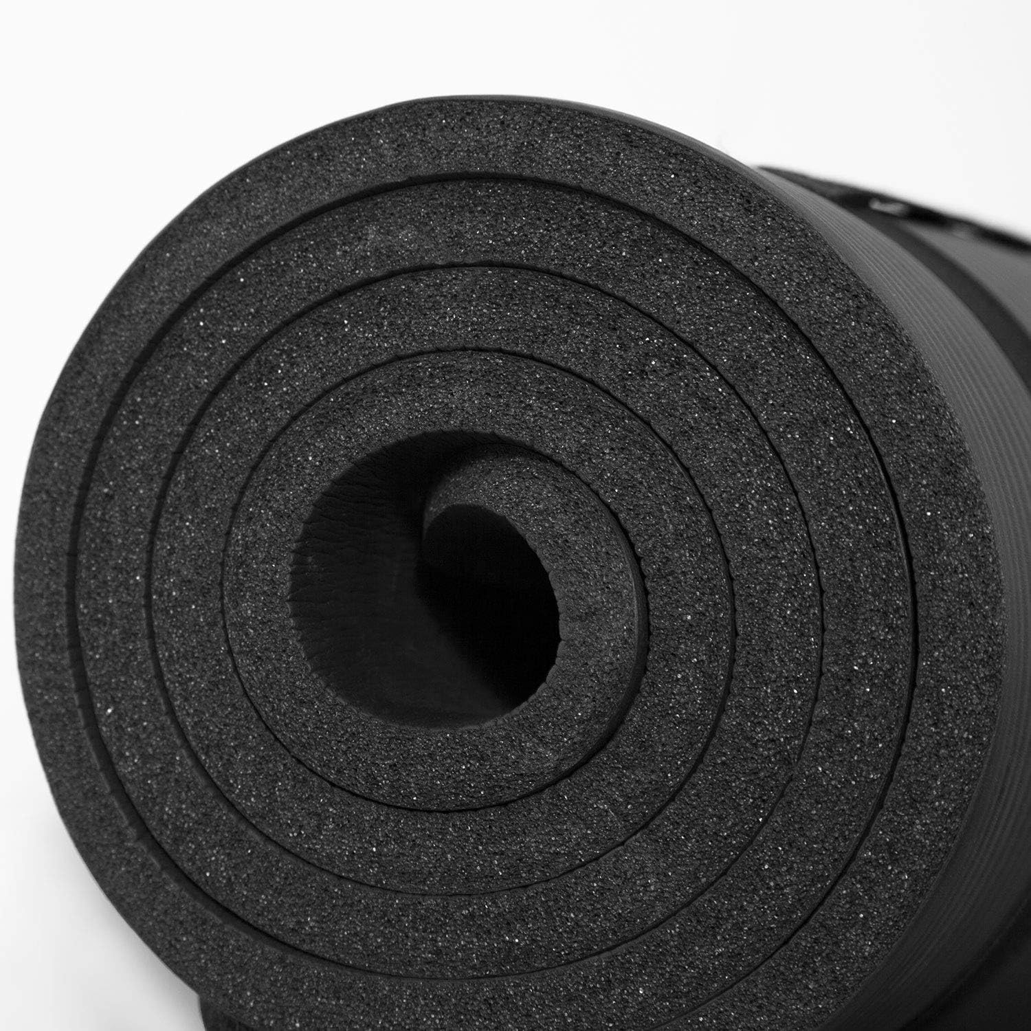 Cortex Yoga Mat Black, 15Mm Exercise Workout Pilates Stretching Floor Home Gym image number 3