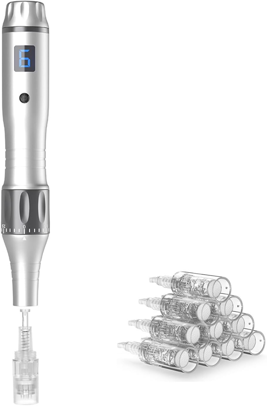 Derma Roller Pen 0.25Mm, Microneedling Pen for Hair Face Scalp Beard Skin Care at Home Use