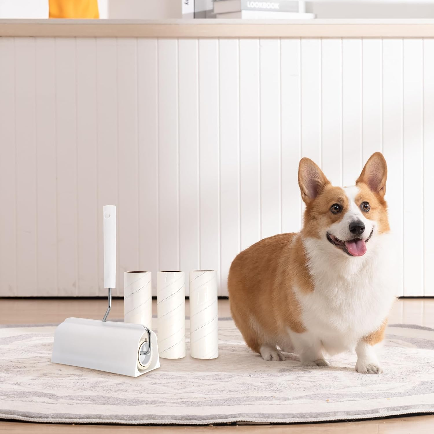 MUUNYOTA 6.3 Inch Lint Rollers for Pet Hair Extra Sticky, 360 Sheets(4 Rollers) Reusable Lint Roller Removal Tool, Set for Clothes, Furniture, Carpet, Dog & Cat Hair Remover image number 6