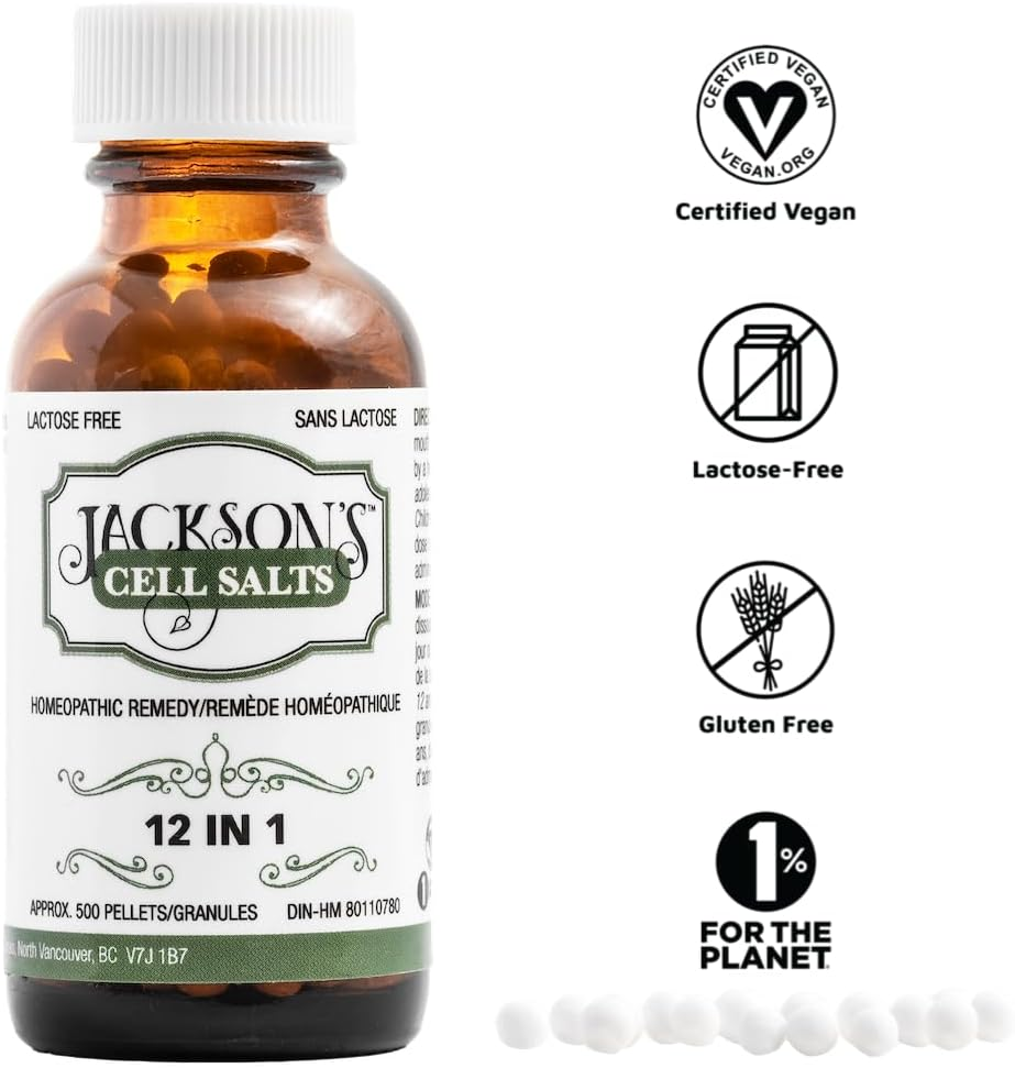 Jackson'S 12-In-1 Cell Salt - Certified Vegan, Lactose-Free All 12 Cell Salt Combination (500 Pellets) image number 3