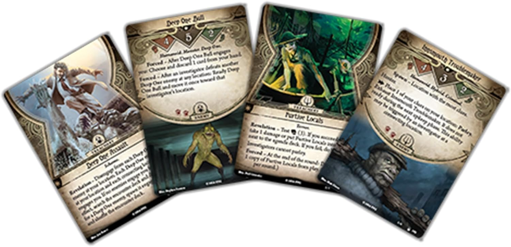 Asmodee North America Arkham Horror the Innsmouth Conspiracy Campaign Expansion Card Game
