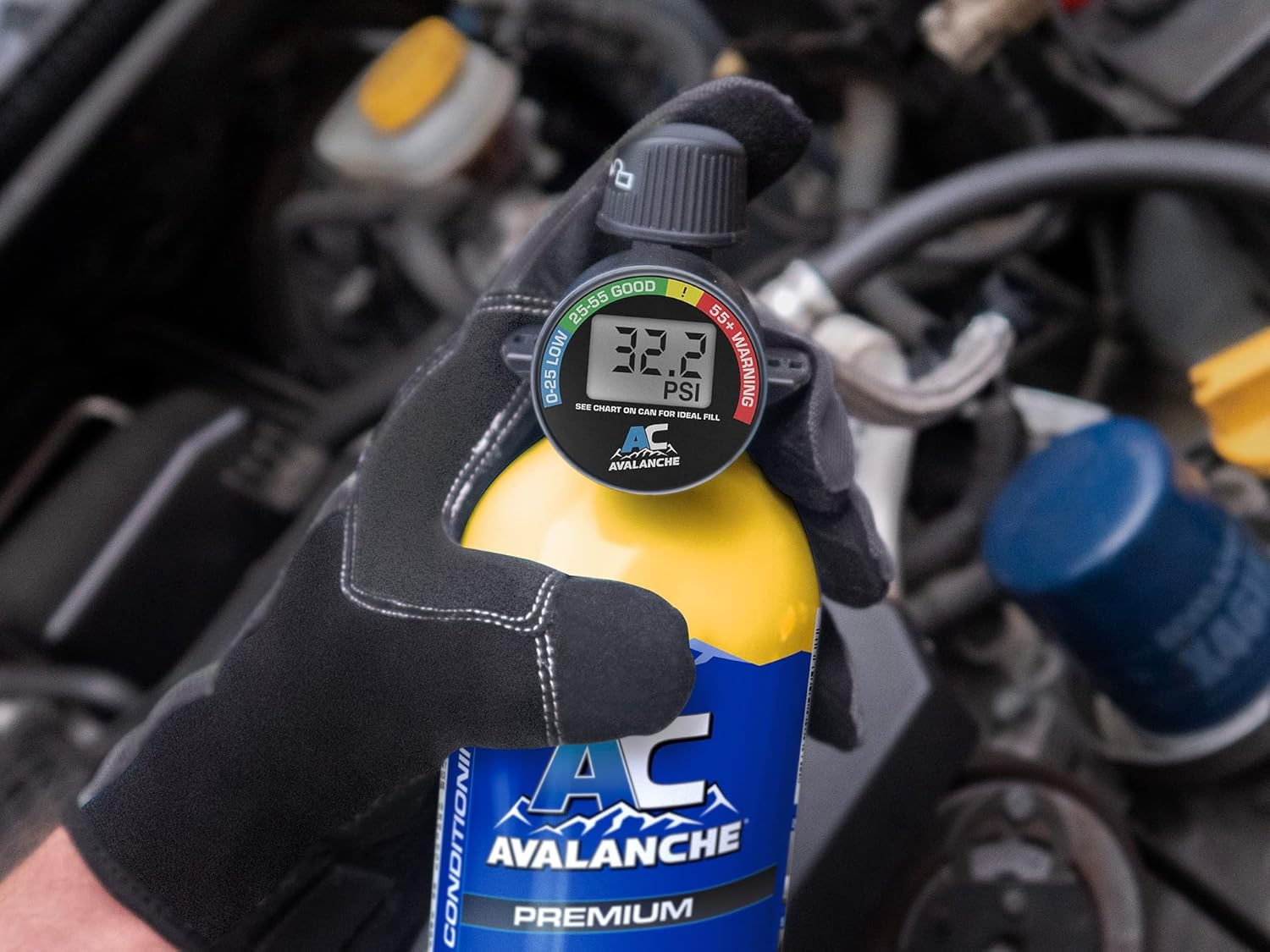 AC AVALANCHE Premium 18Oz R-134A A/C Recharge Kit with Pressure Gauge image number 5