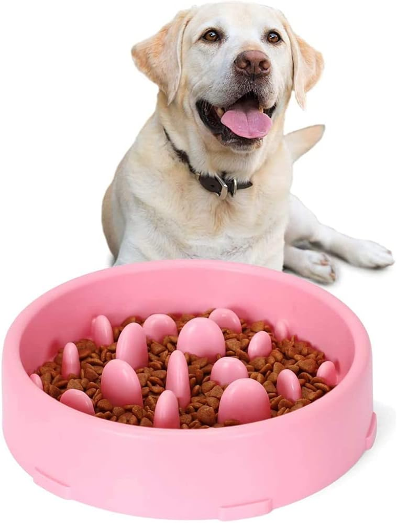 GIGIIS Slow Eating Bowl, 1 Piece, Interesting Interactive Dog Bowl, Slow Feeding, Dog Bowl, Pink Anti-Sling Bowl for Slower Food Absorption for Dogs or Cats image number 2