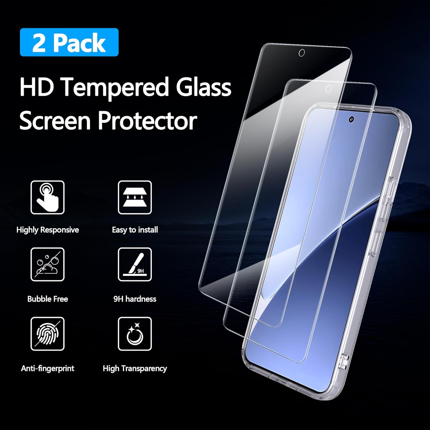 Anoowkoa Magnetic Case for Xiaom 15T Pro Case and Pack of 2 Tempered Glass, Suitable for Magsafe, Anti-Yellowing, Anti-Scratch, Compatible with Xiaom 15T Pro (Clear) - Xiaomi 17 Pro Max image number 5