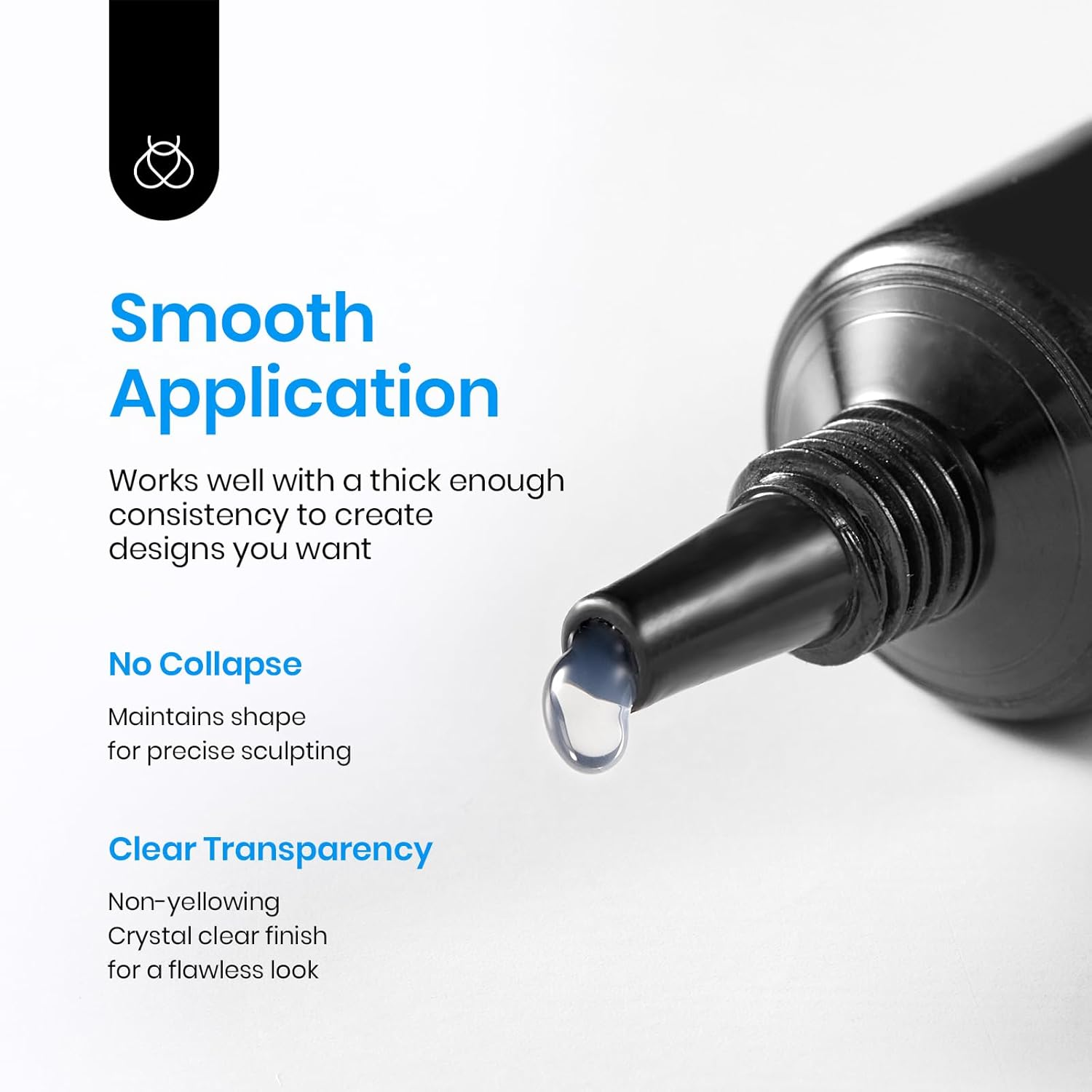 Beetles 3D Nail Sculpting Gel for Nail Art - 6 Colors No Wipe Nail Polish Rhinestone Nail Art Glue for Drawing Molding Sculpture Jewelry Decoration Manicure DIY Design image number 5