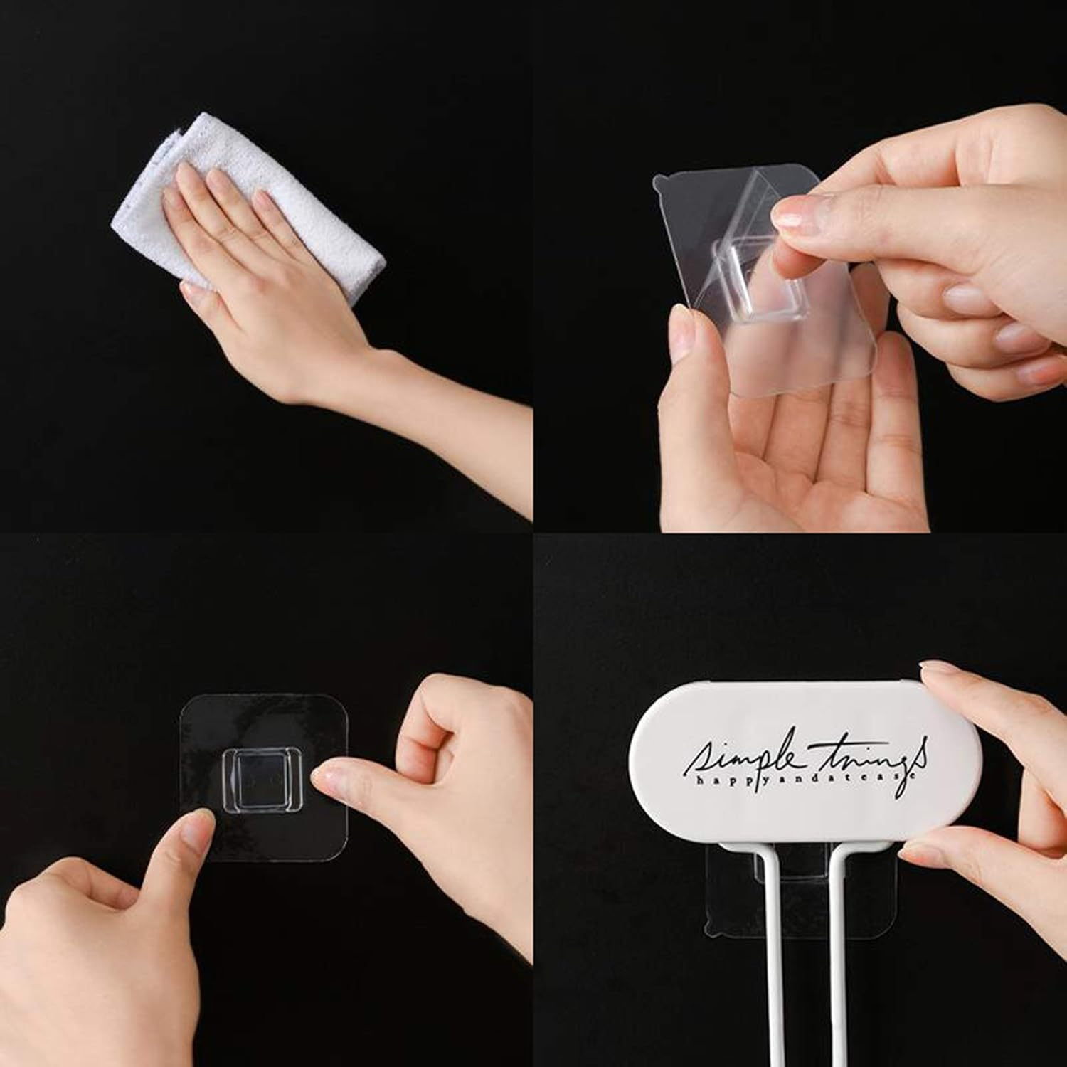 Harayaa Hair Curling Iron Holder Wall Mounted Self Adhesive, Hair Straighteners Rack Bathroom Curling Wands Flat Irons Organizer - Black image number 3