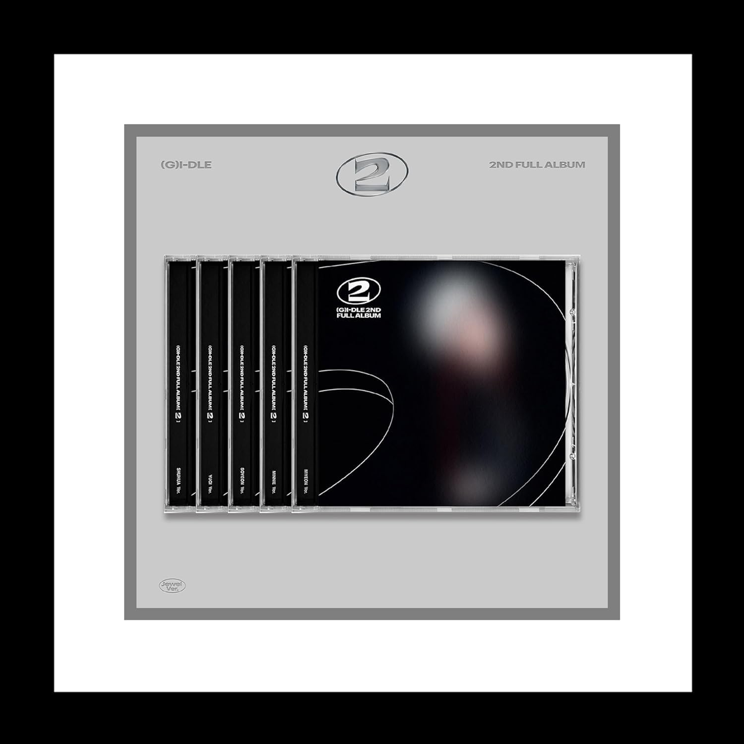 (G) I-DLE 2 Two 2Nd Album Contents+Photocard+Tracking Sealed GIDLE GI-DLE (Jewel YUQI Version) image number 1