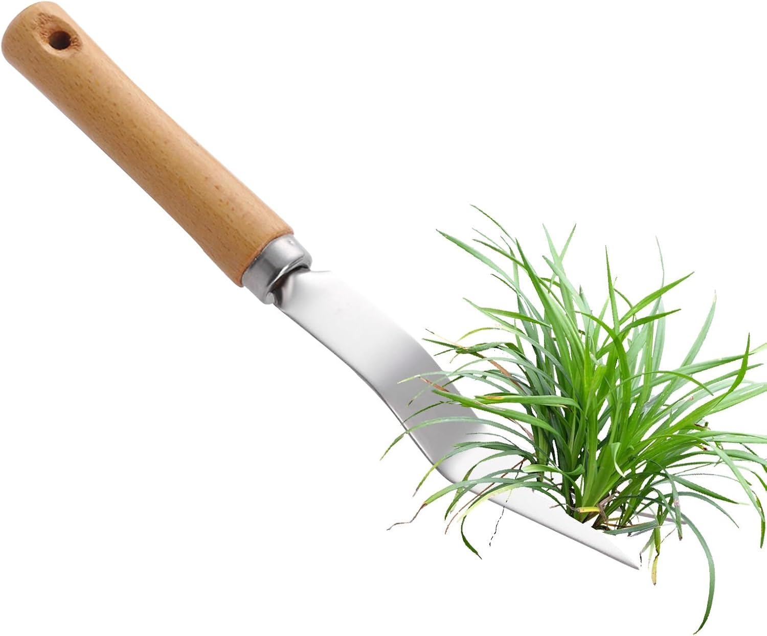 Ocastuted Grass Puller Tool,Gardening Hand Tools | Stainless Steel Gardening Supplies Manual Puller for Landscaping Flower Bed Driveway Vegetable image number 5