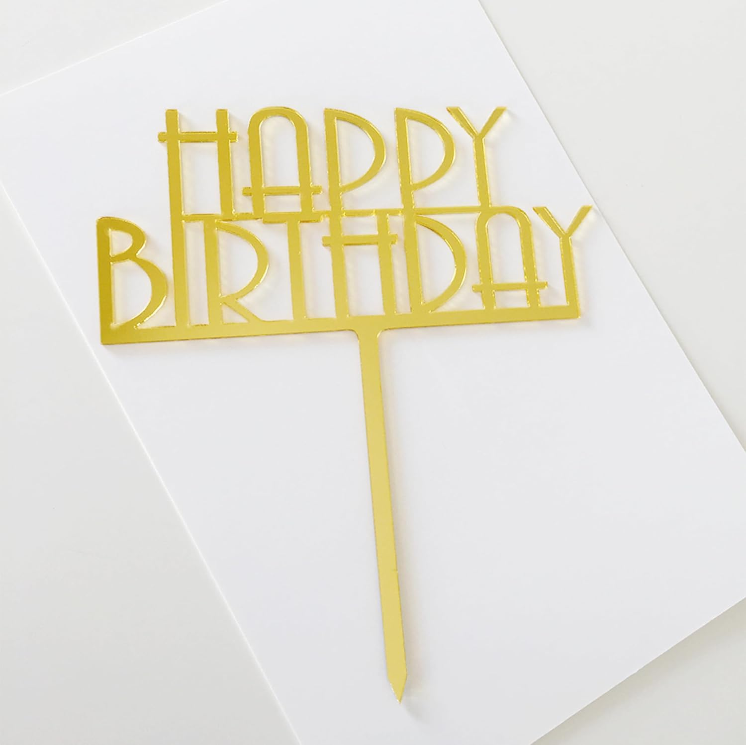 Happy Birthday Cake Topper, Happy Birthday Cake Bunting Decor,Birthday Party Decoration Supplies，Photo Booth Props (Rainbow, Multicolour) image number 7