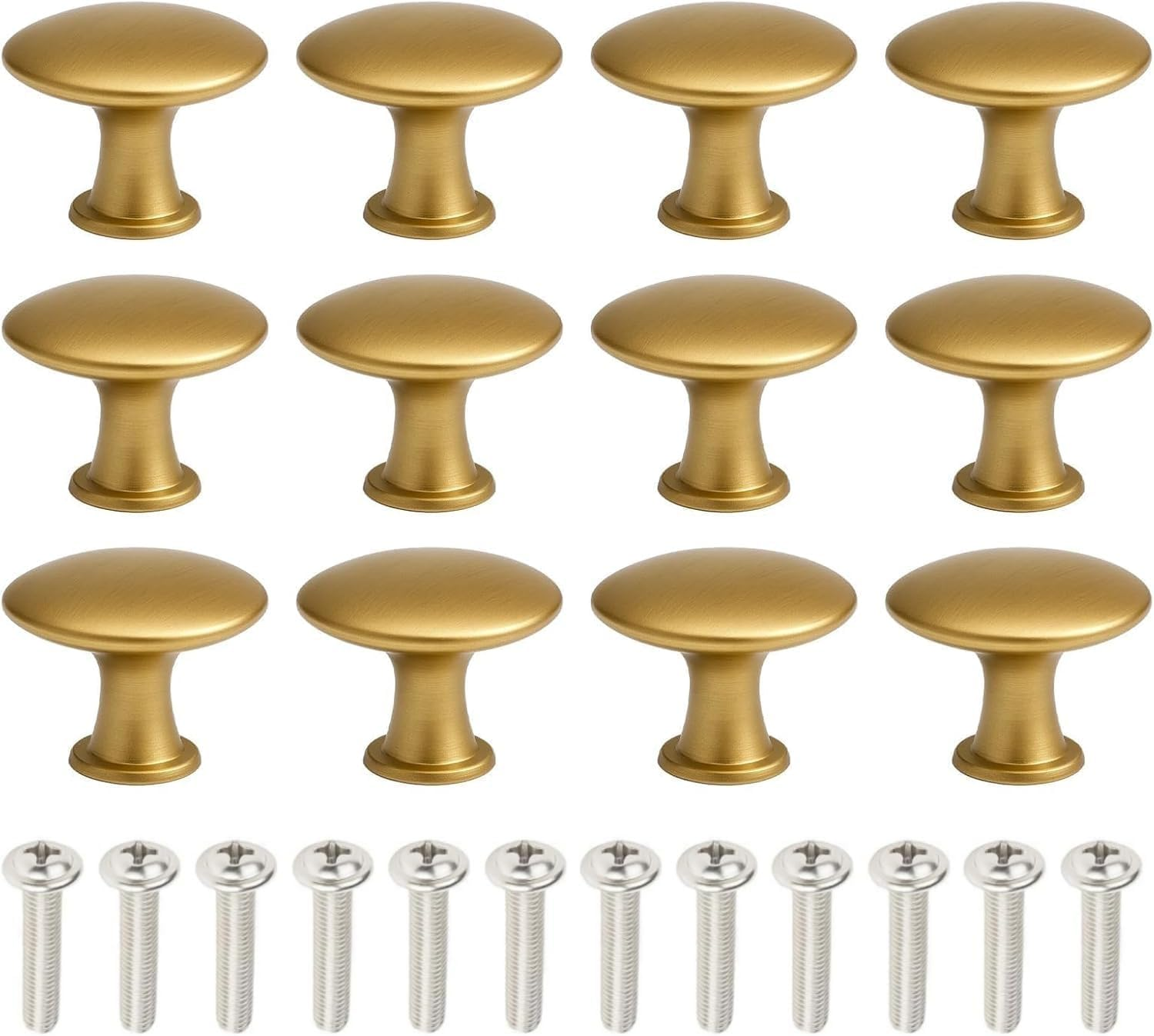 12 Pcs Vintage Brass Drawer Handles, 30Mm round Furniture Door Knobs, DIY Cabinet Knobs for Home Upgrade and Decoration Projects (Black)