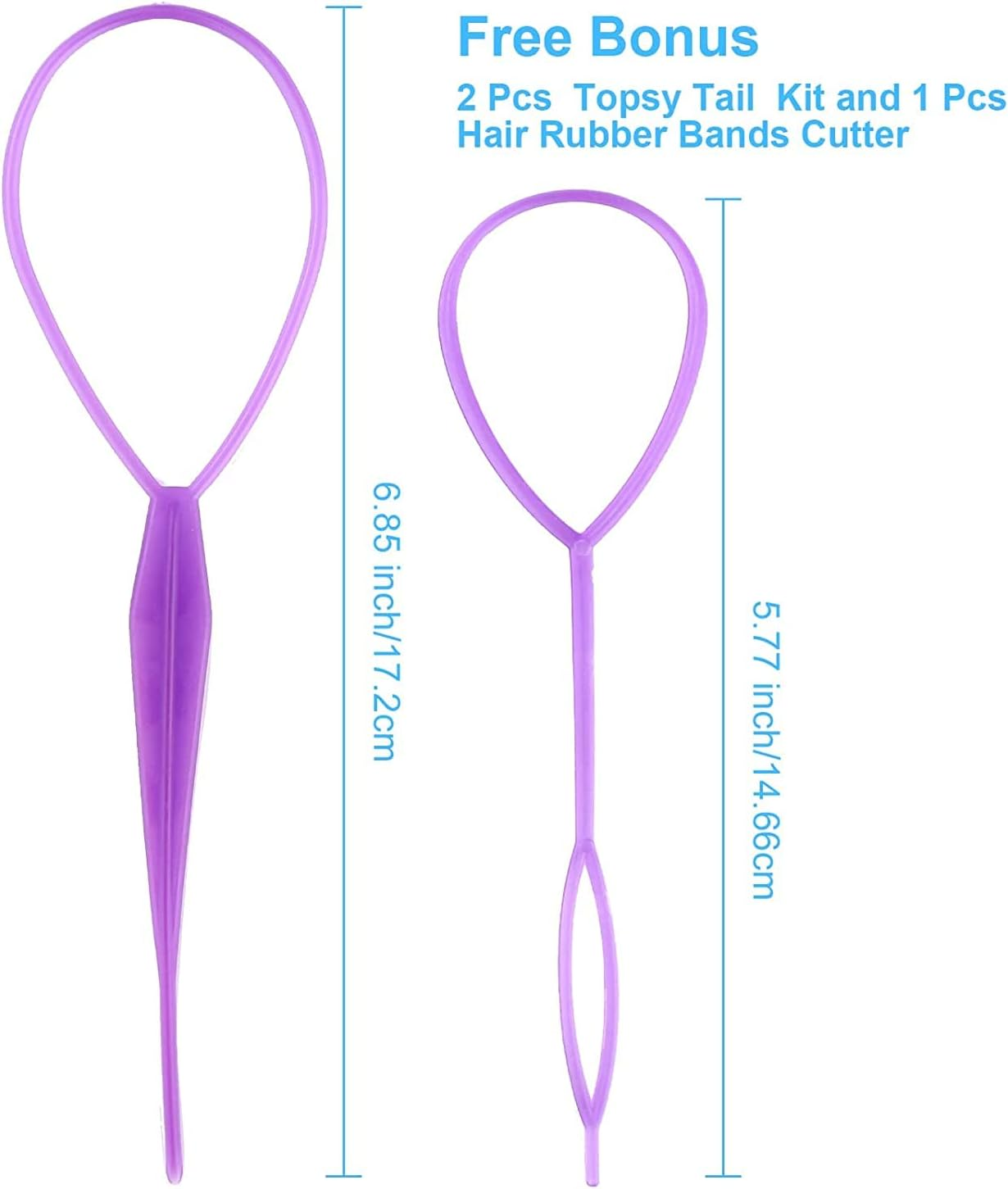 Elastic Hair Ties 1000 Pcs Hair Elastics in Multicolors with 1Pcs Hair Bands Cutter Remover & 2Pcs Hair Tail Tools for Toddler Infants Kids Girls Women (Jelly) image number 6