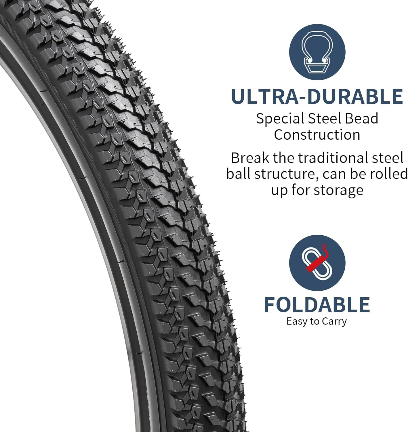 Yunscm 2 Pcs,29X2.35 Bike Tires,29X2.35 Bike Tyres,Mountain Bike Tire 29 2.35,MTB Tire 29 2.35,Y-195 image number 3