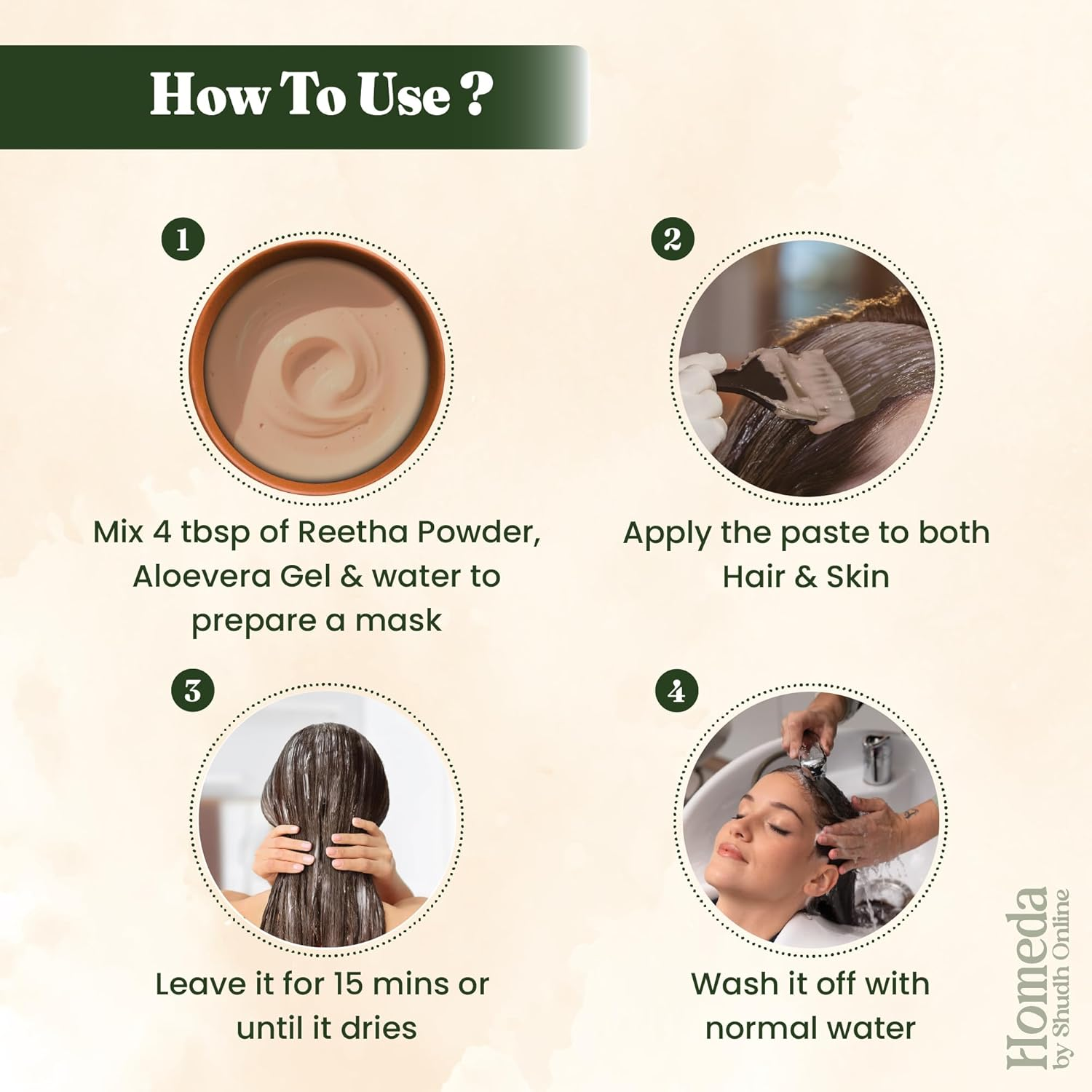 Shudh Online Organic Reetha Powder for Hair Growth, Kunkudukayalu 1Kg Powder, Aritha, Ritha, Soapnut (1 Kg / 1000 Grams), Hair Wash, Skin Care, Kunkudukai Mask, Soap Nuts Shampoo image number 2