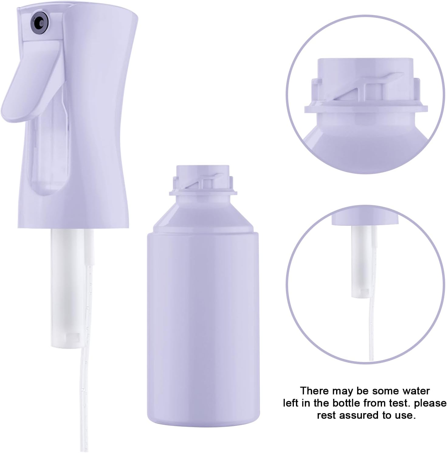 URAQT Hair Spray Bottle, Continuous Water Mister Empty Spray Bottle, Salon Hairdressing Spray Bottle, Multifunctional Fine Mist Water Spray Bottle for Plants, Pets, Home Clean, 200ML - 300Ml-Gradient Powder image number 5