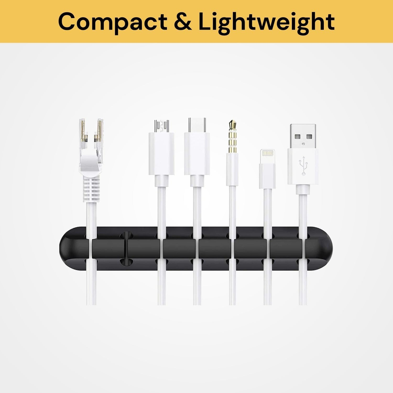 Spendeal 7 Slots Cable Clips Cord Management Organizer Silicone Adhesive Hooks, Wire Holder USB Power Charging Accessory Mouse PC Nightstand Desktop Wall Phone Workspace Office