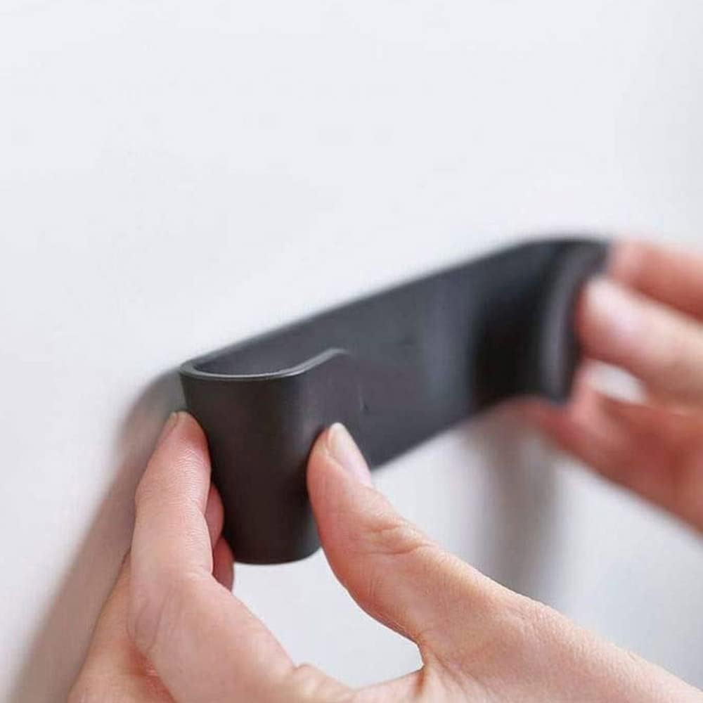 Tooloflife Pot Lid Racks Wall Mount Pan Lid Holder Punch-Free Black Pot Lid Storage Organizer Hanging Pan Cover Organizer Plastic Cutting Board Storage for Home Kitchen(4Pack) image number 6