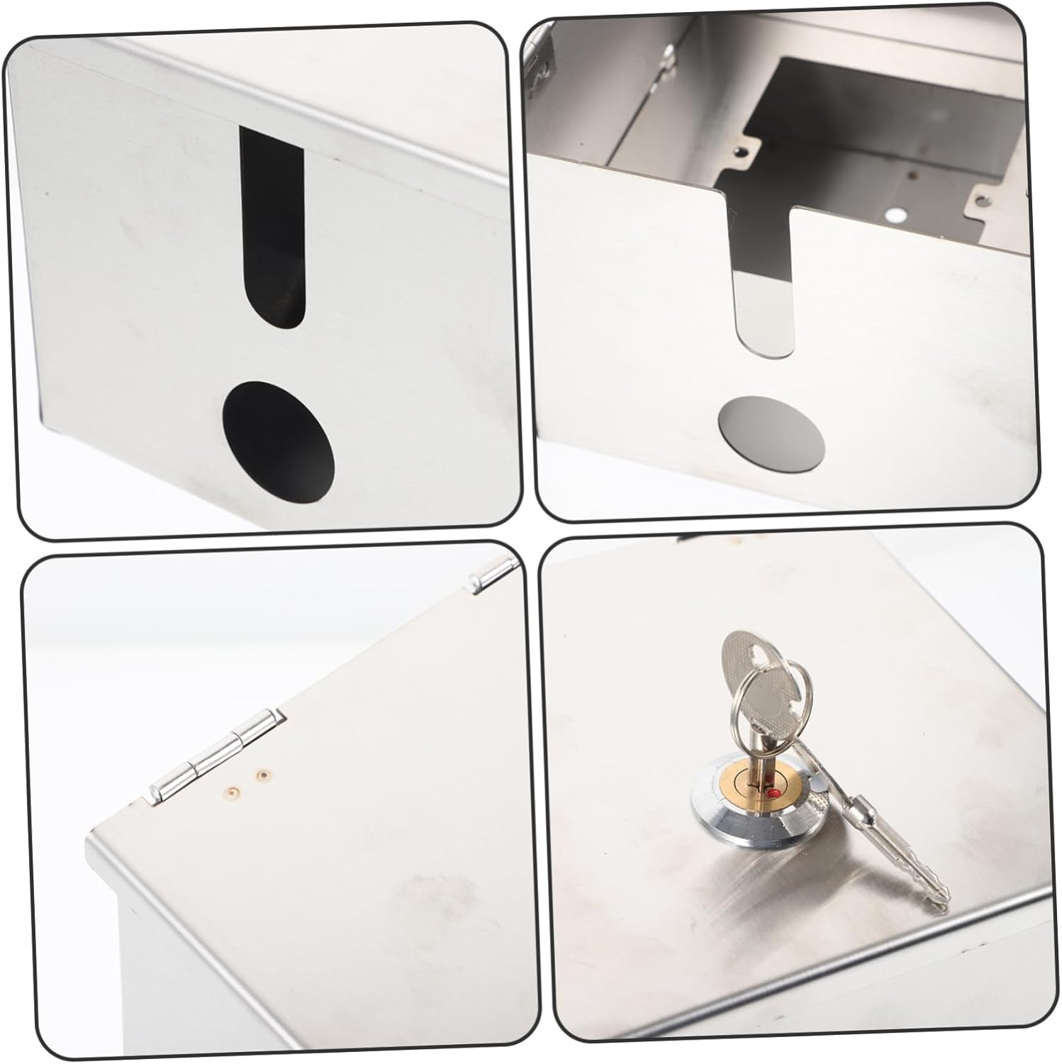 Metal Outlet Box Lock Outdoor Socket Box Stainless Steel Construction Theft Weatherproof image number 6