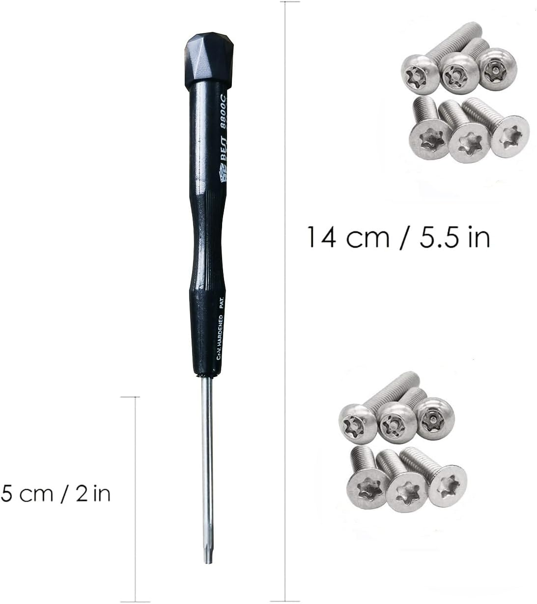 Torx T6 T8 T10 Screwdriver Set, Fixinus Repair Tool Set for PS5, PS4, PS3, Xbox One, Xbox 360 Controller and Ps/Xbox Console（Black) image number 5