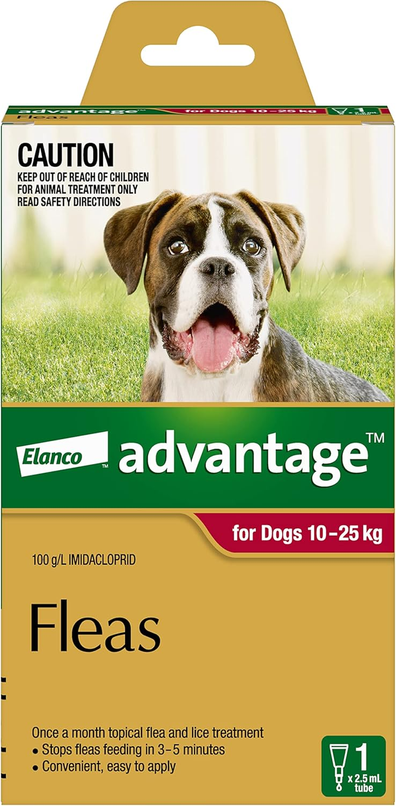 Advantage Fleas for Dogs 10 - 25Kg - 1 Pack image number 1
