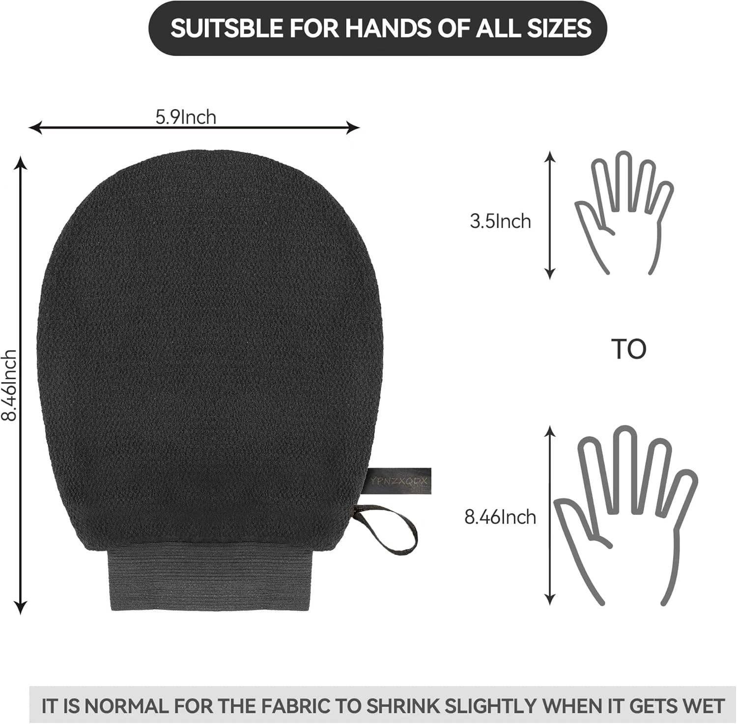 Exfoliating Mitts 2Pcs, Body Scrub Gloves for Bath or Shower, Men'S Women'S Deep Clean Exfoliating Tool to Remove Dead Skin and Dirt, Home Spa Exfoliating Gloves for Self-Tanning image number 6