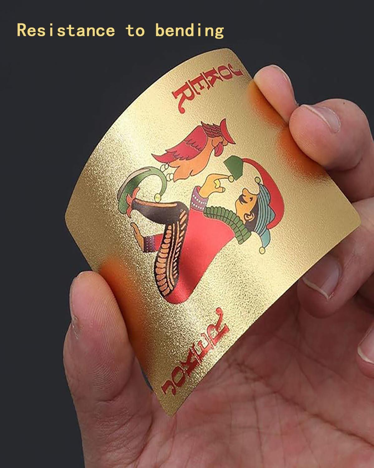 TISSNANY Luxury Playing Cards - Premium PET Material, Waterproof & Scratch-Resistant, Gold-Textured Deck for Poker/Gift/Camping (52+2 Cards W/Golden Collector'S Box) image number 3