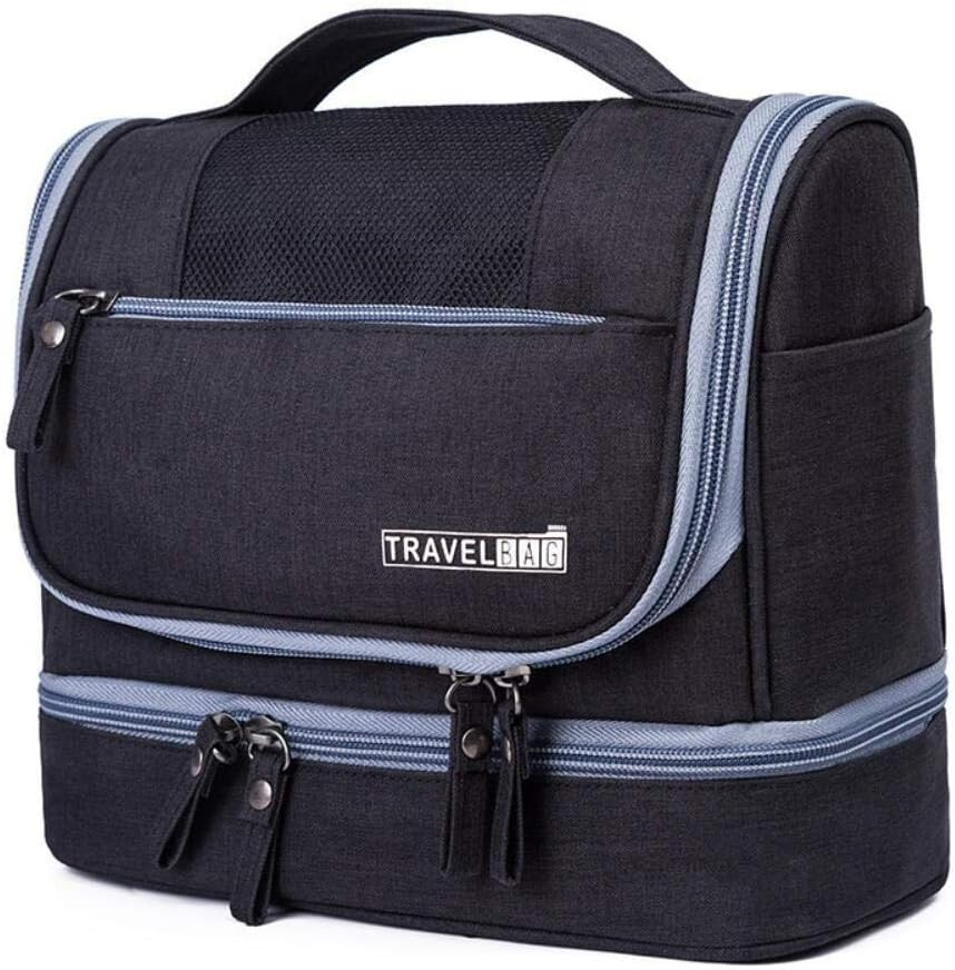 CYBERNOVA Toiletry Bag, Well Divided Toiletry Bag for Travel, Waterproof Cosmetic Organizer Large Kit, Accessories Mesh Pockets, Compact Toiletry Bag Perfect for Men and Women (Purple)