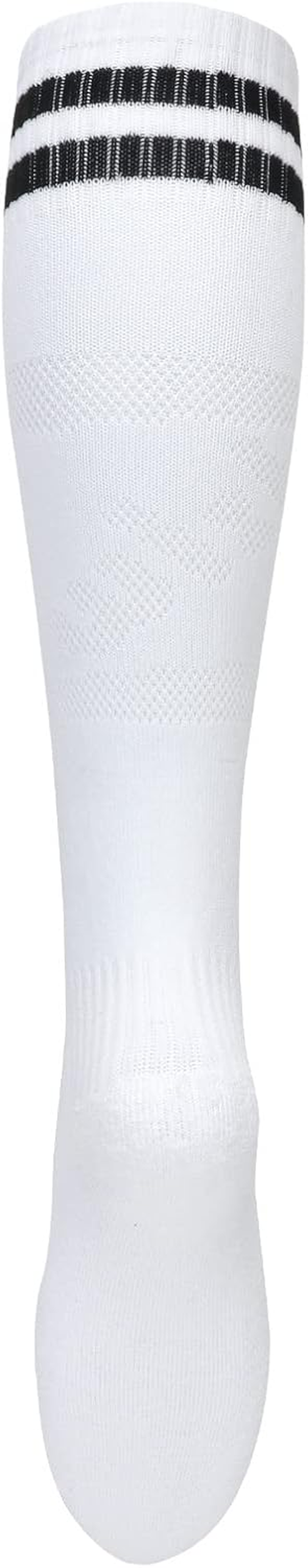 4 Pairs Soccer Socks, High Knee Football Socks for Youth Boys Girls Kids Adults image number 4