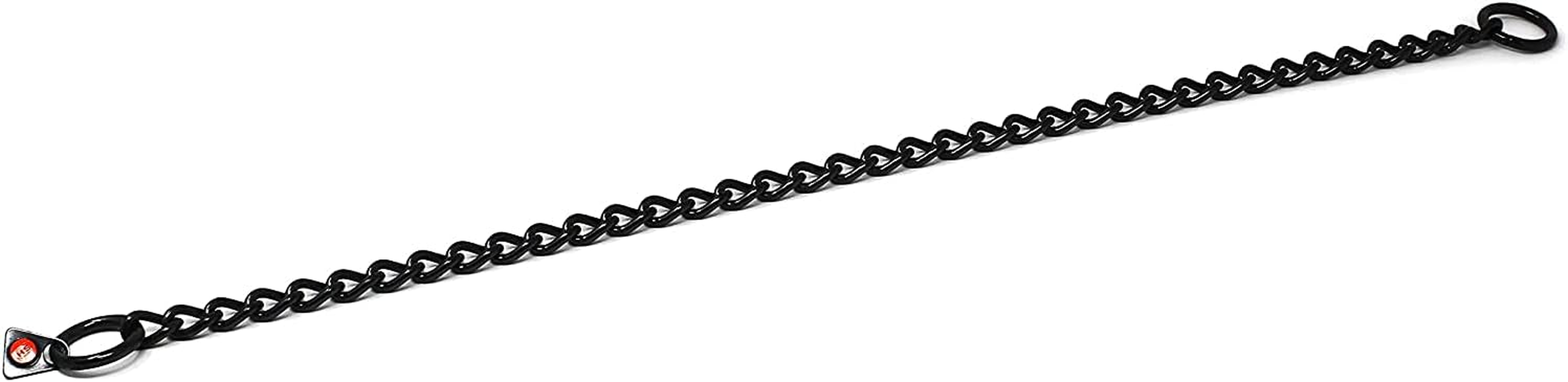 Herm Sprenger Black Stainless Steel Choke Dog Training Collar with a Training Clicker No-Pull Slip Chain for Small Medium Large Dogs for Easy Control Chain Collar Made in Germany 3Mm 60In (24Cm) image number 5