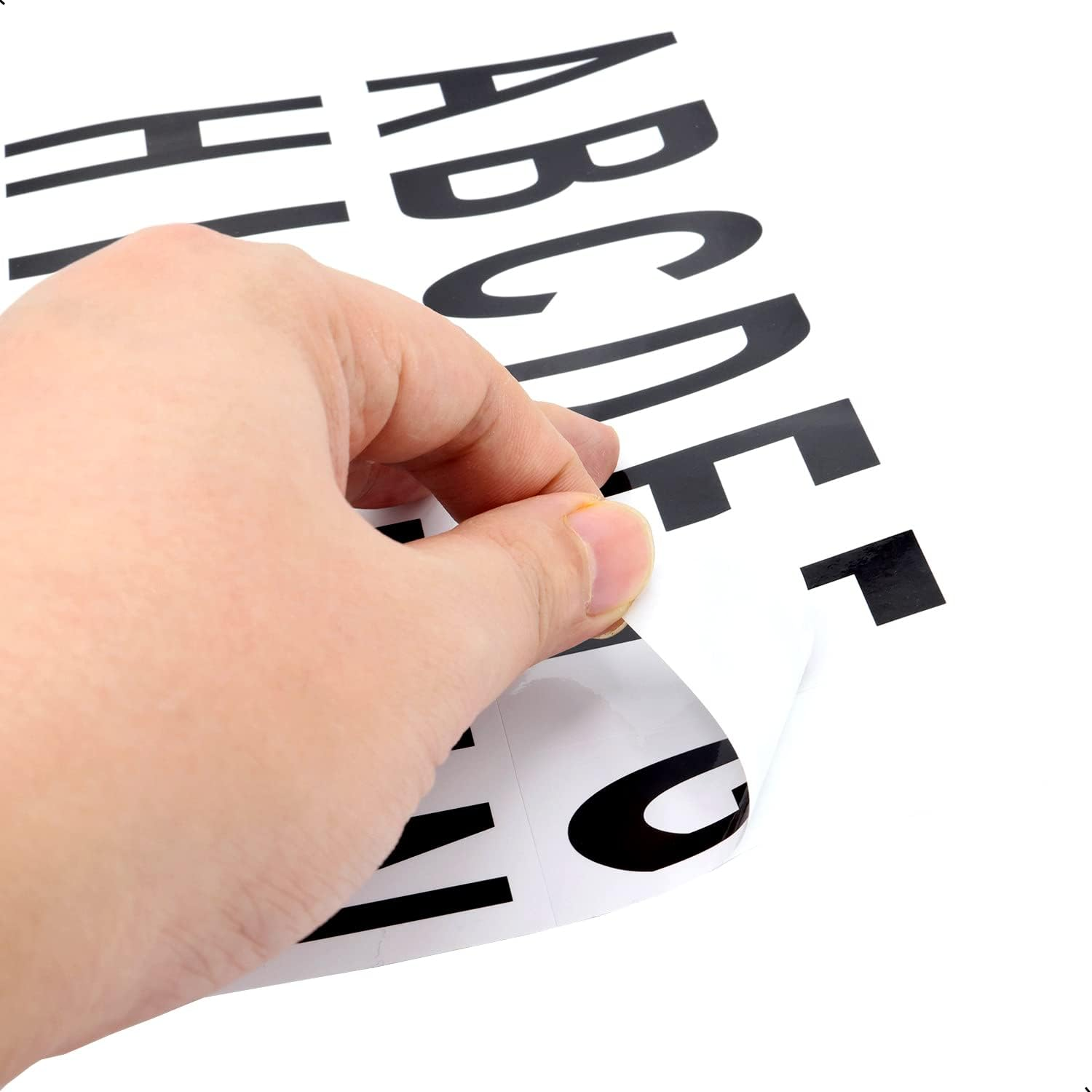 10 Sheet 3 Inch Mailbox Numbers and Letters Cut Classic Style Self-Adhesive Vinyl Waterproof Stickers Letter Decals Sticky for outside Signs, Window, Door, Car, Truck, Home, House Address (Black) - Red image number 6