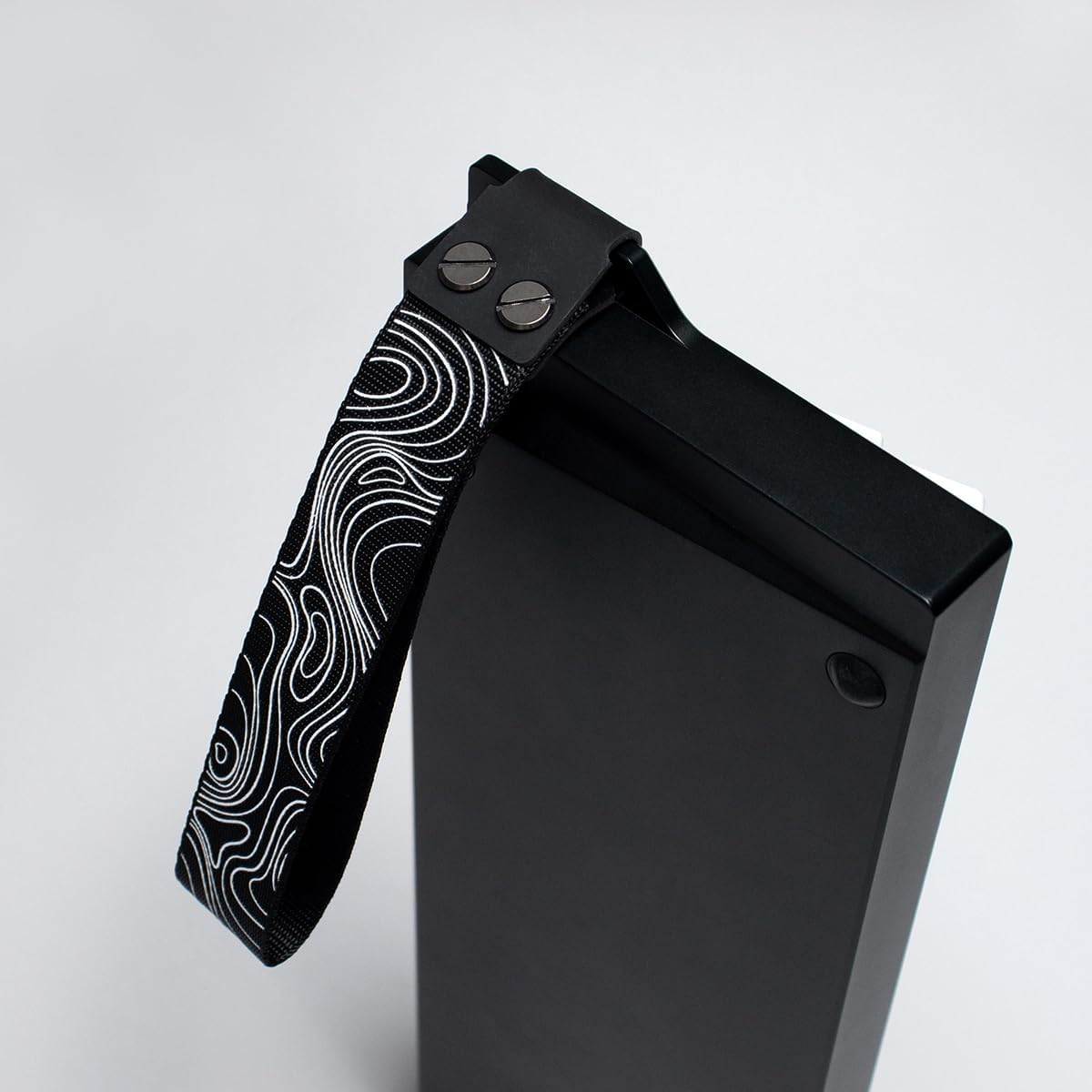 Custom Keyboard Straps Wooting 60He Snap Straps with Adhesive Topographic Pattern Straps for Multiple Mechanical Keyboards (Black) - Black image number 3