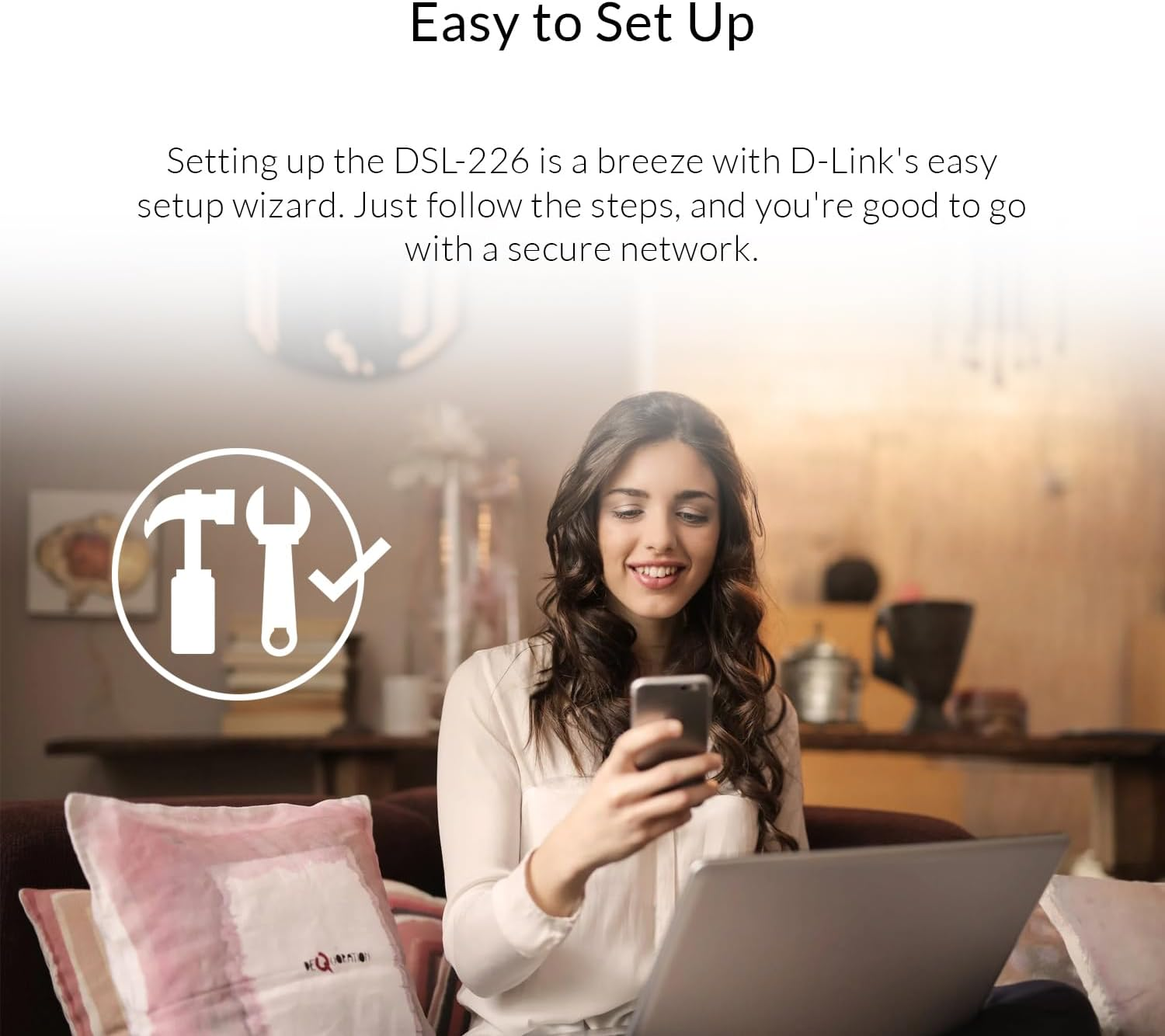 D-Link DSL-226 N300 Wireless VDSL2/ADSL2+ Modem Router - Wifi 4, NBN Compatible, 4 X LAN Ports, USB 3.0, Gaming & Networking Devices image number 4