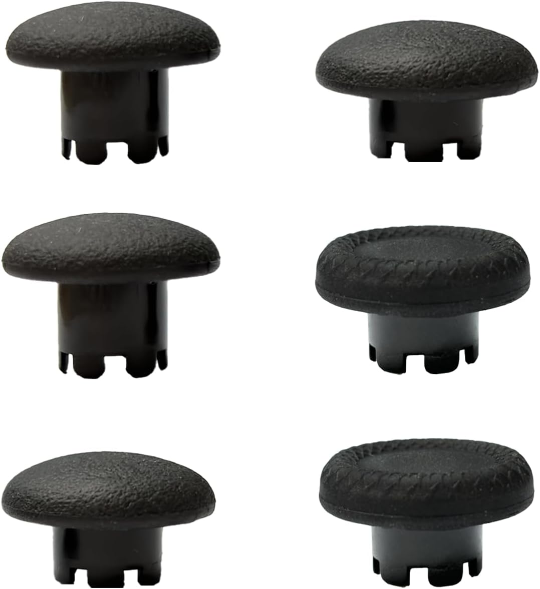 Thumbsticks for PS5 Edge Controller, Thumbsticks Paddles Replacement for PS5 Dualsense Controller, 6 in 1 Accessories Parts for PS5 Dualsense Edge Controller Analog Joystick Repair Kit (Black)