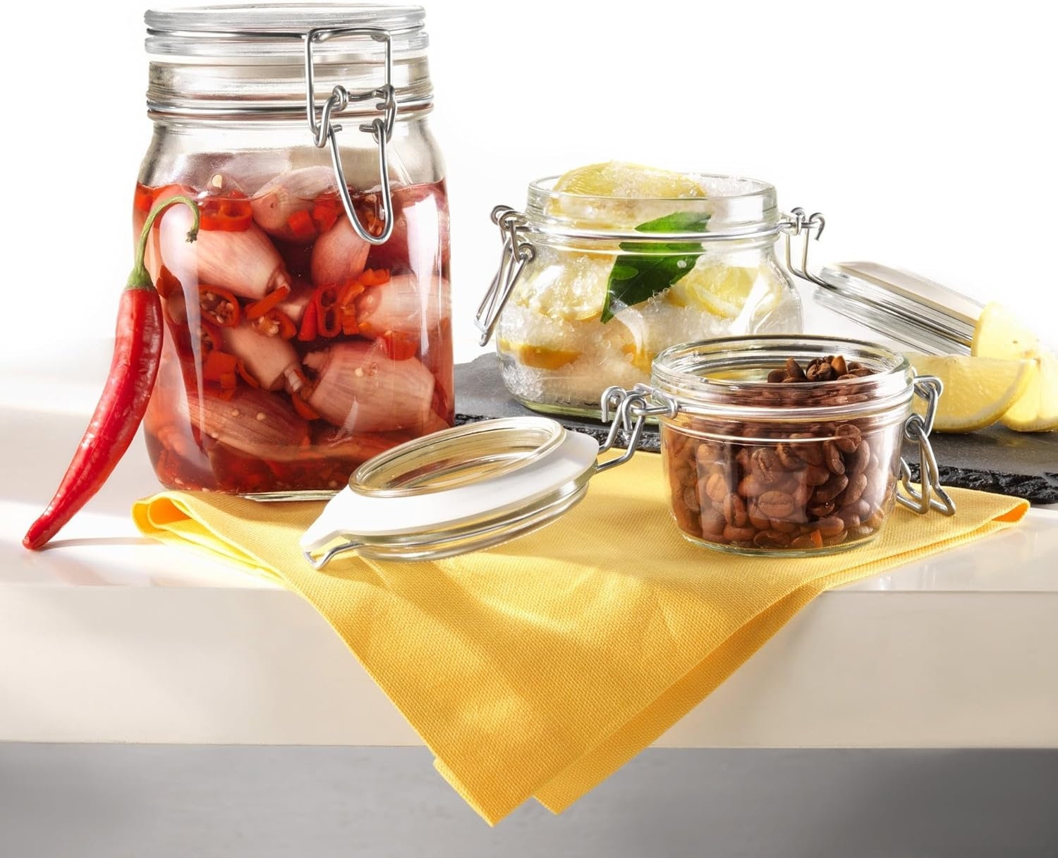 Bormioli Rocco Fido Jar with Clear Lid, 1 Litre Capacity image number 6